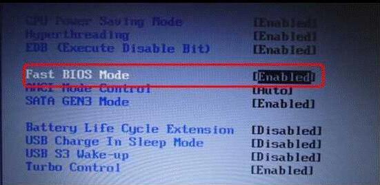 fast bios mode