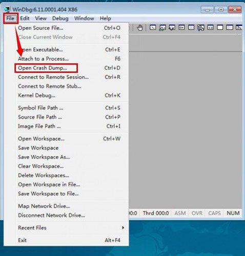 Open Crash Dump