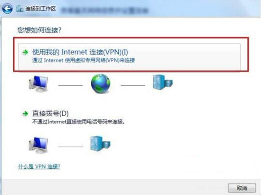 使用我的Internet連接